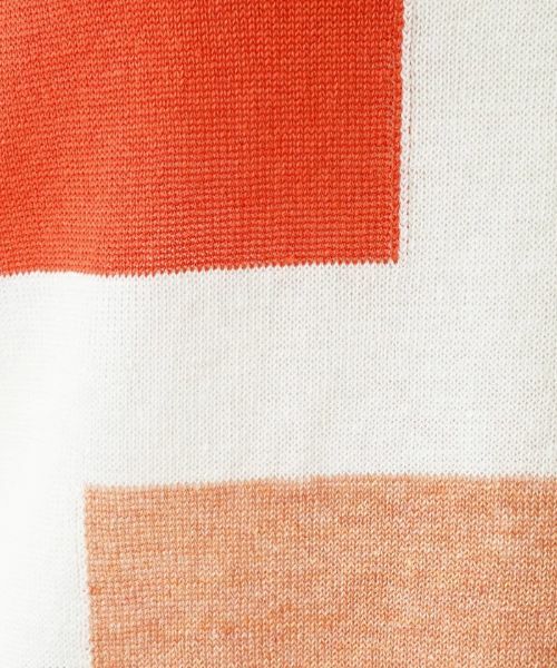Leilian PLUS HOUSE / レリアンプラスハウス ニット・セーター | カラーブロッククルーネックニット【HAND】 | 詳細14