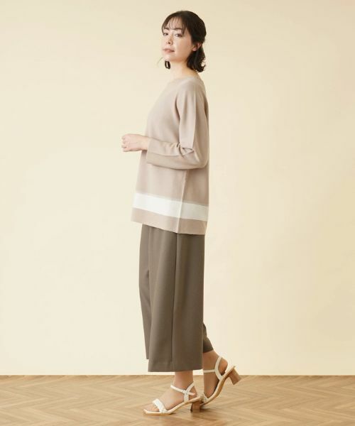 Leilian PLUS HOUSE / レリアンプラスハウス ニット・セーター | ラインラウンドネックニット | 詳細12