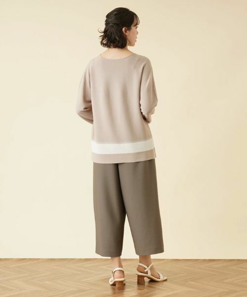 Leilian PLUS HOUSE / レリアンプラスハウス ニット・セーター | ラインラウンドネックニット | 詳細13