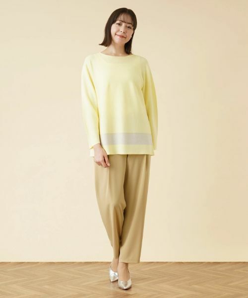 Leilian PLUS HOUSE / レリアンプラスハウス ニット・セーター | ラインラウンドネックニット | 詳細14