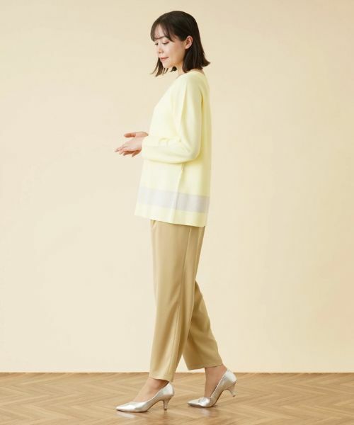 Leilian PLUS HOUSE / レリアンプラスハウス ニット・セーター | ラインラウンドネックニット | 詳細15