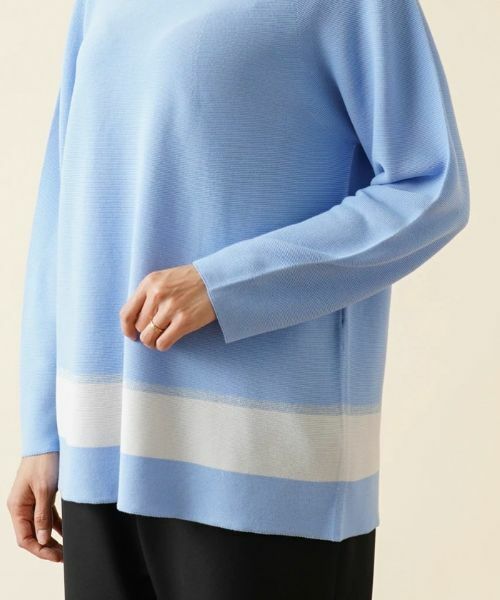 Leilian PLUS HOUSE / レリアンプラスハウス ニット・セーター | ラインラウンドネックニット | 詳細9
