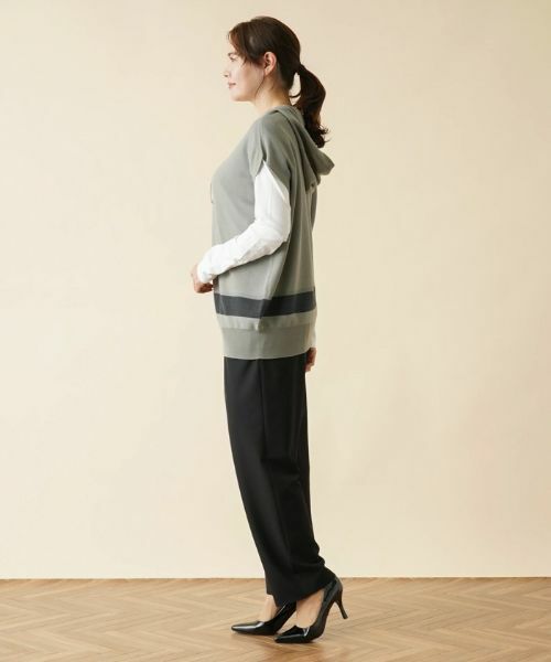 Leilian PLUS HOUSE / レリアンプラスハウス ニット・セーター | フード付きニットプルオーバー【LE TRICOT PERUGIA】 | 詳細2