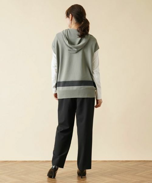 Leilian PLUS HOUSE / レリアンプラスハウス ニット・セーター | フード付きニットプルオーバー【LE TRICOT PERUGIA】 | 詳細3