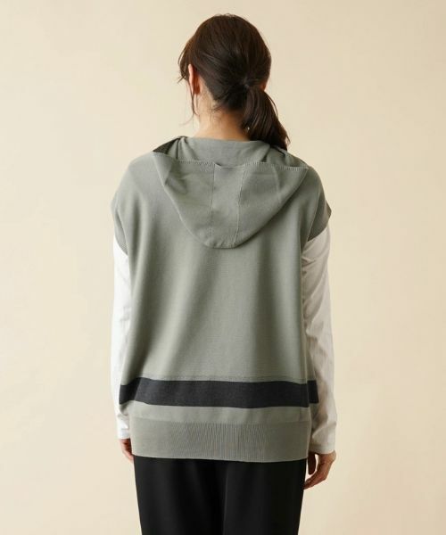 Leilian PLUS HOUSE / レリアンプラスハウス ニット・セーター | フード付きニットプルオーバー【LE TRICOT PERUGIA】 | 詳細6