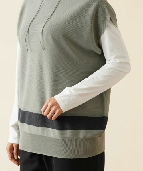 Leilian PLUS HOUSE / レリアンプラスハウス ニット・セーター | フード付きニットプルオーバー【LE TRICOT PERUGIA】 | 詳細9