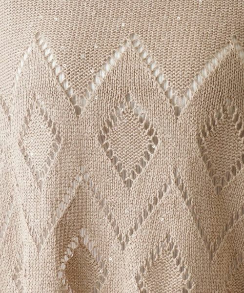 Leilian PLUS HOUSE / レリアンプラスハウス ニット・セーター | スパンコール透かし編みニット【LE TRICOT PERUGIA】 | 詳細10