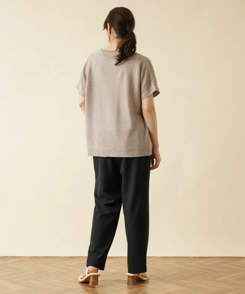 Leilian PLUS HOUSE / レリアンプラスハウス ニット・セーター | スパンコール透かし編みニット【LE TRICOT PERUGIA】 | 詳細3