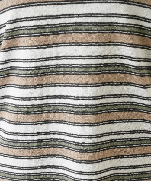 Leilian PLUS HOUSE / レリアンプラスハウス ニット・セーター | マルチボーダーフレンチスリーブニット【LE TRICOT PERUGIA】 | 詳細10