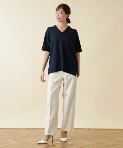 Leilian PLUS HOUSE / レリアンプラスハウス ニット・セーター | Vネックニットセーター | 詳細1