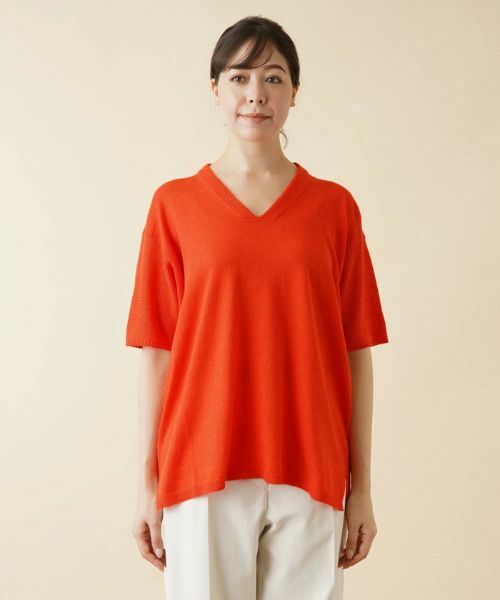 Leilian PLUS HOUSE / レリアンプラスハウス ニット・セーター | Vネックニットセーター | 詳細10