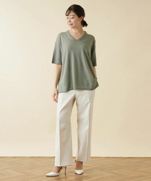 Leilian PLUS HOUSE / レリアンプラスハウス ニット・セーター | Vネックニットセーター | 詳細4