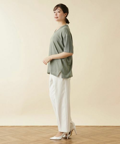 Leilian PLUS HOUSE / レリアンプラスハウス ニット・セーター | Vネックニットセーター | 詳細5