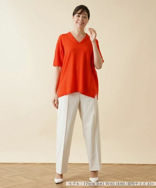 Leilian PLUS HOUSE / レリアンプラスハウス ニット・セーター | Vネックニットセーター | 詳細7