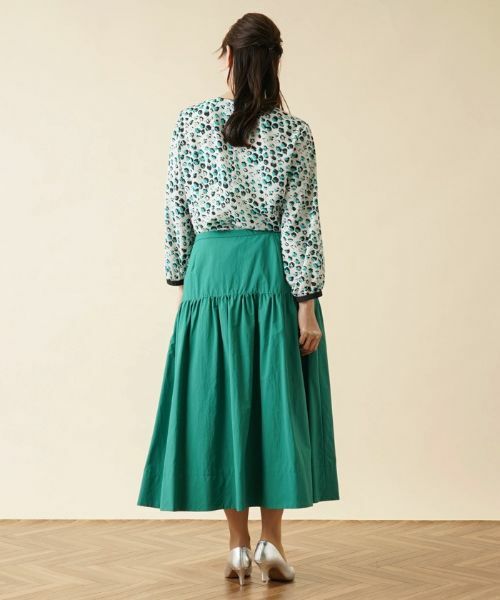 Leilian PLUS HOUSE / レリアンプラスハウス ミニ・ひざ丈スカート | 洗えるギャザー切り替えロングスカート【my Perfect wardrobe】 | 詳細13