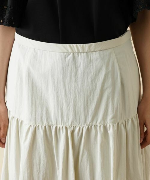 Leilian PLUS HOUSE / レリアンプラスハウス ミニ・ひざ丈スカート | 洗えるギャザー切り替えロングスカート【my Perfect wardrobe】 | 詳細7