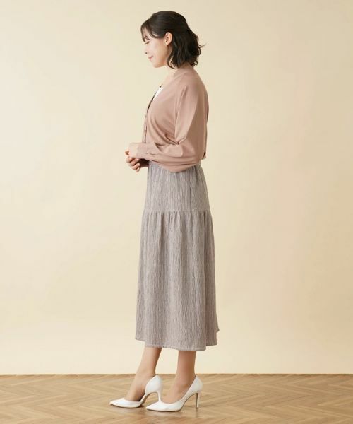Leilian PLUS HOUSE / レリアンプラスハウス ミニ・ひざ丈スカート | ギャザーロングスカート | 詳細12