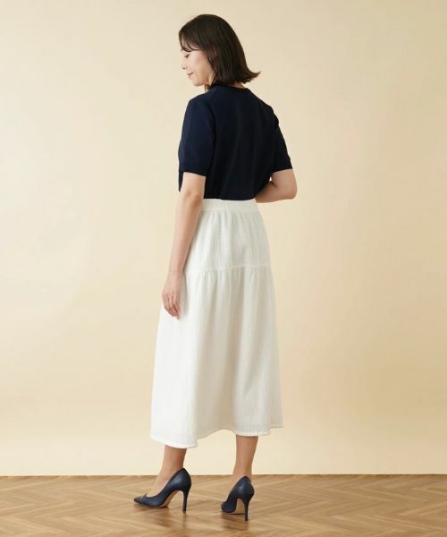 Leilian PLUS HOUSE / レリアンプラスハウス ミニ・ひざ丈スカート | ギャザーロングスカート | 詳細3