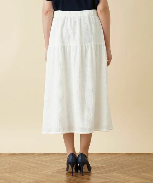 Leilian PLUS HOUSE / レリアンプラスハウス ミニ・ひざ丈スカート | ギャザーロングスカート | 詳細6