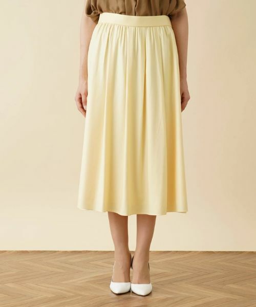 Leilian PLUS HOUSE / レリアンプラスハウス ミニ・ひざ丈スカート | ギャザーフレアスカート【my Perfect wardrobe】 | 詳細7