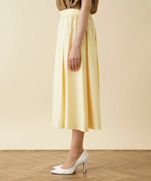 Leilian PLUS HOUSE / レリアンプラスハウス ミニ・ひざ丈スカート | ギャザーフレアスカート【my Perfect wardrobe】 | 詳細8