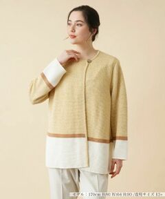 Leilian PLUS HOUSE / レリアンプラスハウス カーディガン・ボレロ | 【店舗人気】トライカラーカーディガン