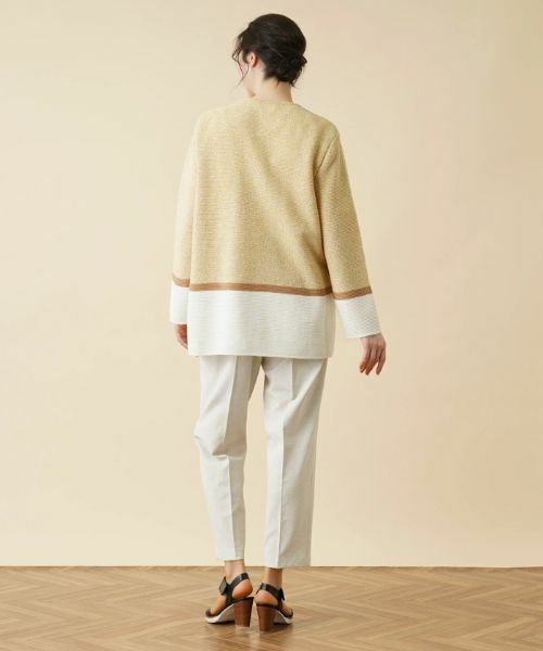 Leilian PLUS HOUSE / レリアンプラスハウス カーディガン・ボレロ | 【店舗人気】トライカラーカーディガン | 詳細13