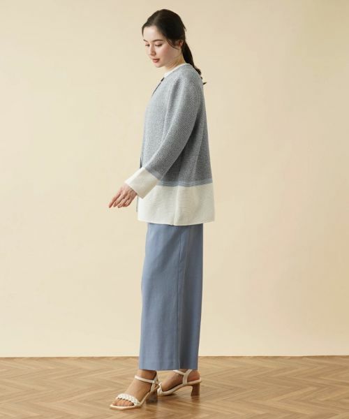 Leilian PLUS HOUSE / レリアンプラスハウス カーディガン・ボレロ | 【店舗人気】トライカラーカーディガン | 詳細2