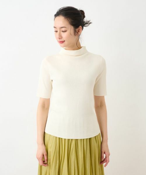 Leilian PLUS HOUSE / レリアンプラスハウス ニット・セーター | 【店舗人気】ボトルネックインナー | 詳細1