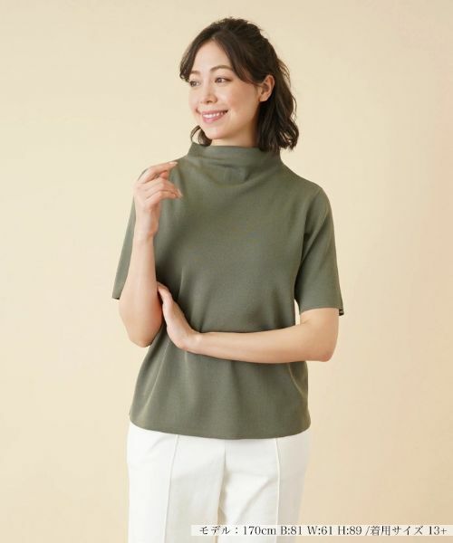 Leilian PLUS HOUSE / レリアンプラスハウス ニット・セーター | 【店舗人気】ボトルネックインナー | 詳細18