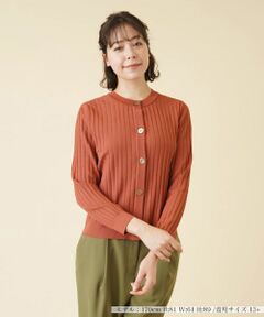 Leilian PLUS HOUSE / レリアンプラスハウス カーディガン・ボレロ | 【店舗人気】ワイドリブカーディガン