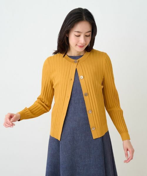 Leilian PLUS HOUSE / レリアンプラスハウス カーディガン・ボレロ | 【店舗人気】ワイドリブカーディガン | 詳細4