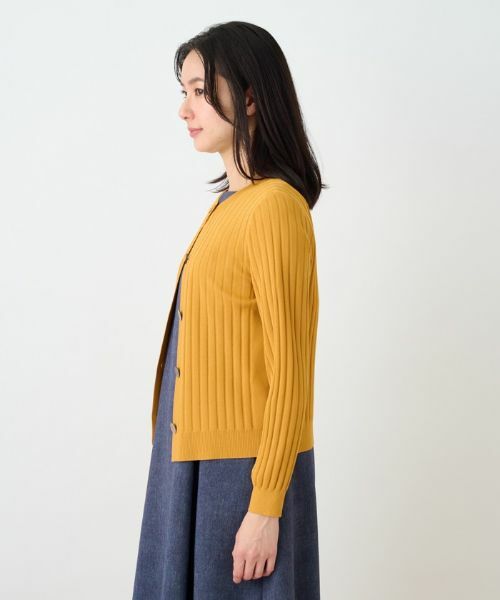 Leilian PLUS HOUSE / レリアンプラスハウス カーディガン・ボレロ | 【店舗人気】ワイドリブカーディガン | 詳細5