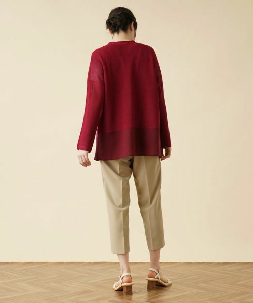 Leilian PLUS HOUSE / レリアンプラスハウス カーディガン・ボレロ | ラメVネックカーディガン | 詳細13