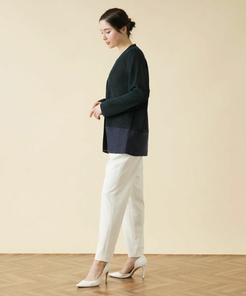 Leilian PLUS HOUSE / レリアンプラスハウス カーディガン・ボレロ | ラメVネックカーディガン | 詳細2