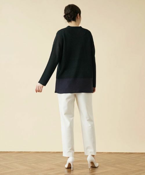 Leilian PLUS HOUSE / レリアンプラスハウス カーディガン・ボレロ | ラメVネックカーディガン | 詳細3