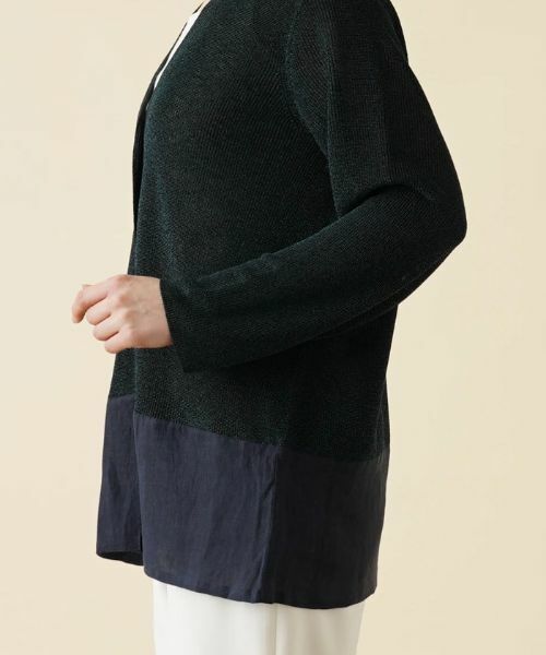 Leilian PLUS HOUSE / レリアンプラスハウス カーディガン・ボレロ | ラメVネックカーディガン | 詳細9