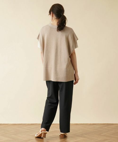 Leilian PLUS HOUSE / レリアンプラスハウス テーラードジャケット | Vネックニットベスト【my Perfect wardrobe】 | 詳細3