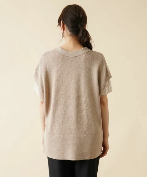 Leilian PLUS HOUSE / レリアンプラスハウス テーラードジャケット | Vネックニットベスト【my Perfect wardrobe】 | 詳細6