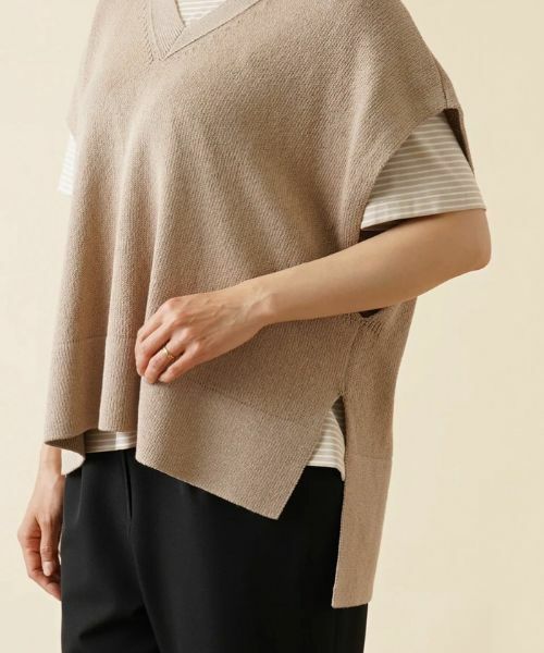 Leilian PLUS HOUSE / レリアンプラスハウス テーラードジャケット | Vネックニットベスト【my Perfect wardrobe】 | 詳細9