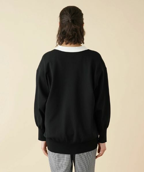 Leilian PLUS HOUSE / レリアンプラスハウス カーディガン・ボレロ | 配色Vネックニットカーディガン【my perfect wardrobe】 | 詳細6