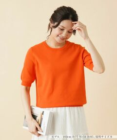 Leilian PLUS HOUSE / レリアンプラスハウス ニット・セーター | クルーネック半袖ニット