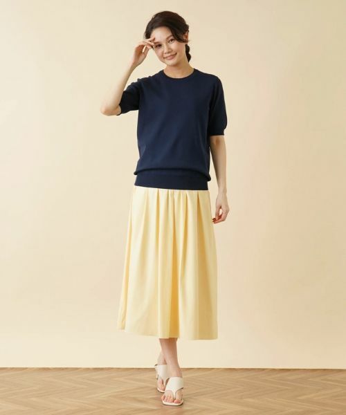 Leilian PLUS HOUSE / レリアンプラスハウス ニット・セーター | クルーネック半袖ニット | 詳細13