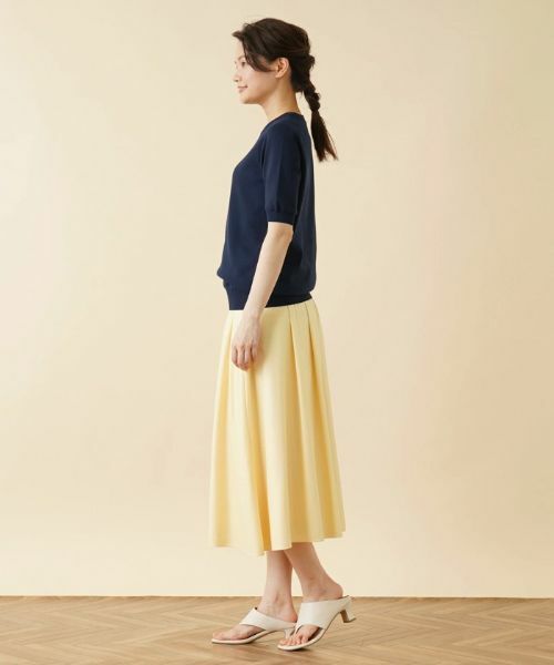 Leilian PLUS HOUSE / レリアンプラスハウス ニット・セーター | クルーネック半袖ニット | 詳細14