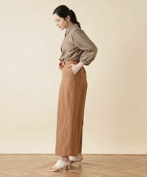 Leilian PLUS HOUSE / レリアンプラスハウス その他パンツ | ストライプ柄ワイドパンツ【Leilian：EZUMI】 | 詳細11