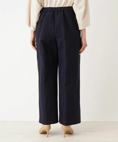 Leilian PLUS HOUSE / レリアンプラスハウス その他パンツ | ストライプ柄ワイドパンツ【Leilian：EZUMI】 | 詳細6