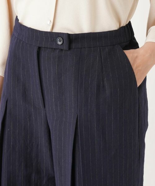 Leilian PLUS HOUSE / レリアンプラスハウス その他パンツ | ストライプ柄ワイドパンツ【Leilian：EZUMI】 | 詳細7