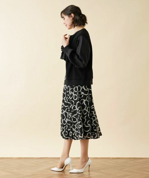 Leilian PLUS HOUSE / レリアンプラスハウス その他アウター | 異素材切替ノーカラージャケット | 詳細13