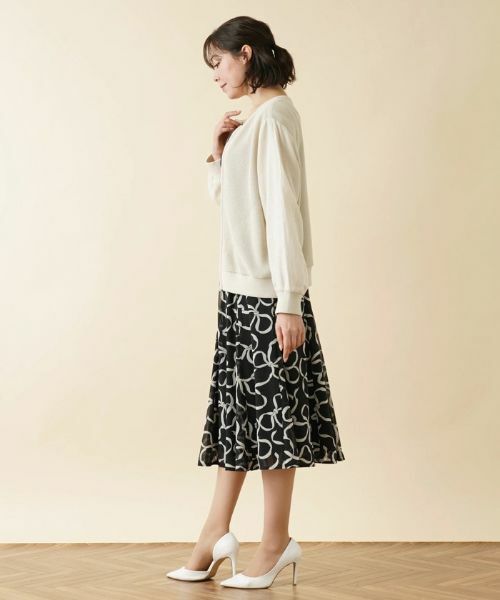 Leilian PLUS HOUSE / レリアンプラスハウス その他アウター | 異素材切替ノーカラージャケット | 詳細2