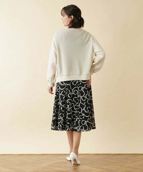 Leilian PLUS HOUSE / レリアンプラスハウス その他アウター | 異素材切替ノーカラージャケット | 詳細3